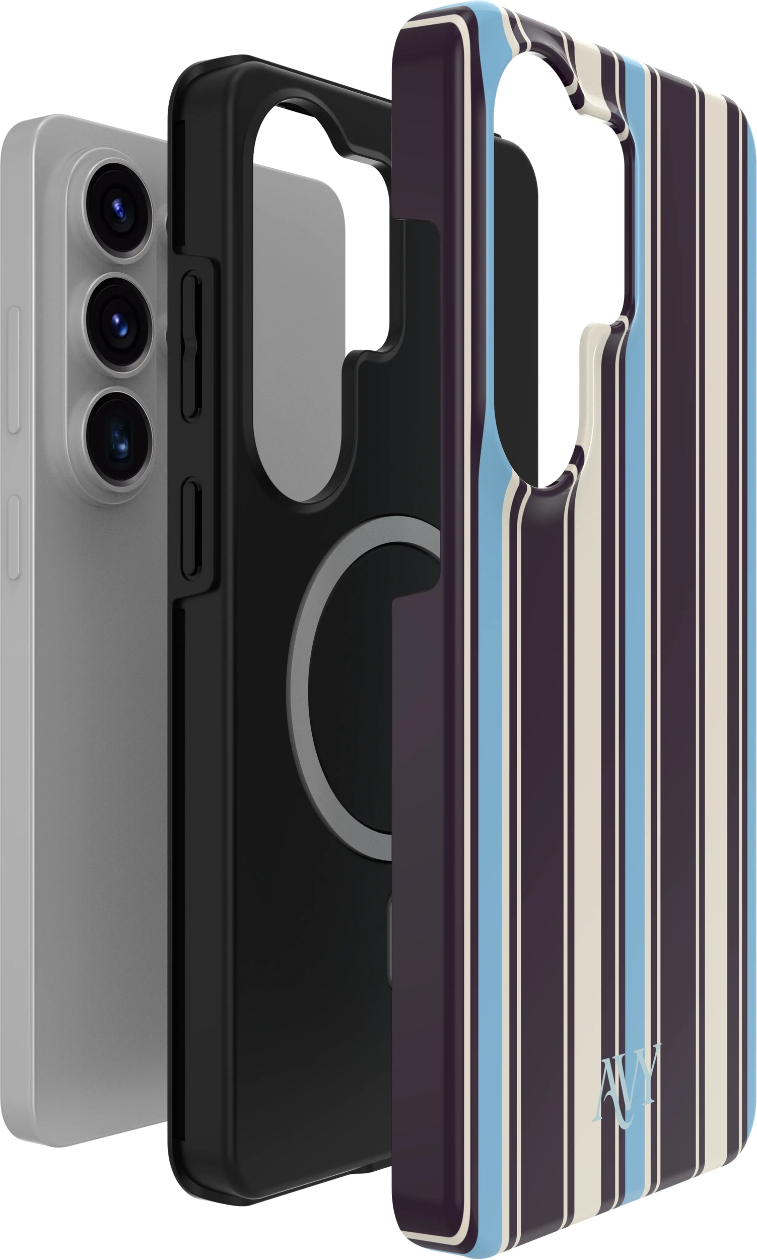 AVY Samsung Galaxy S26 Ultra Hoesje MagSafe Back Cover Oxford Stripe afbeelding 10