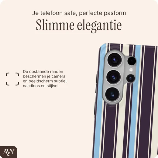 AVY Samsung Galaxy S26 Ultra Hoesje MagSafe Back Cover Oxford Stripe afbeelding 5