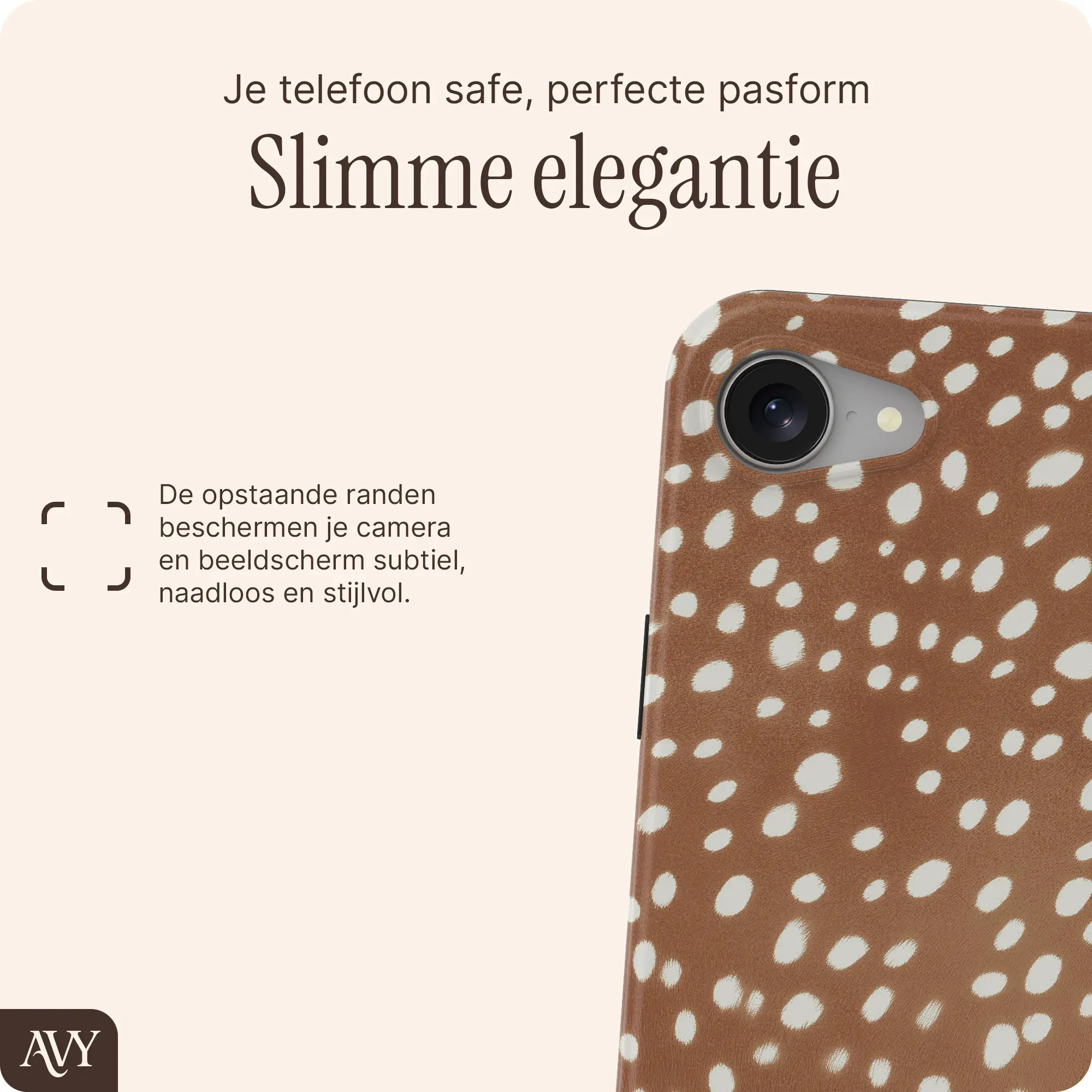 AVY Apple iPhone 17e / 16e Hoesje MagSafe Back Cover Bambi afbeelding 5