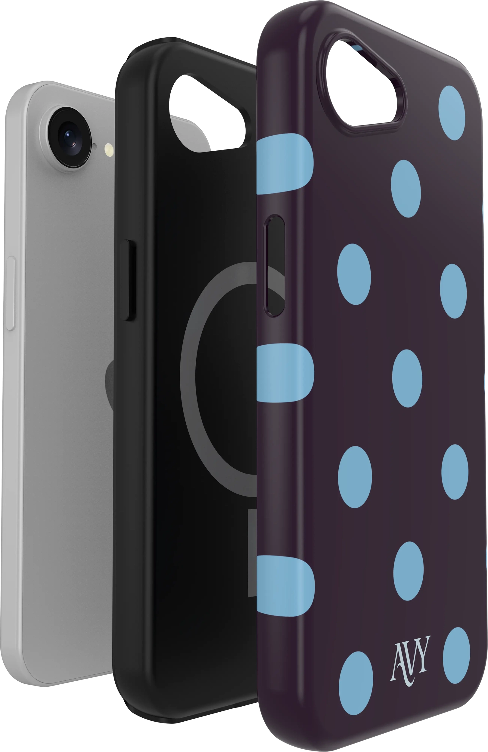 AVY Apple iPhone 17e / 16e Hoesje MagSafe Back Cover Blueberry Wine afbeelding 10