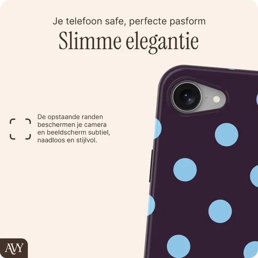 AVY Apple iPhone 17e / 16e Hoesje MagSafe Back Cover Blueberry Wine afbeelding 5
