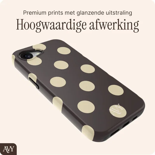 AVY Apple iPhone 17e / 16e Hoesje MagSafe Back Cover Tiramisu afbeelding 6