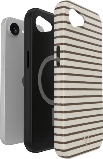 AVY Apple iPhone 17e / 16e Hoesje MagSafe Back Cover Cafe Creme afbeelding 10