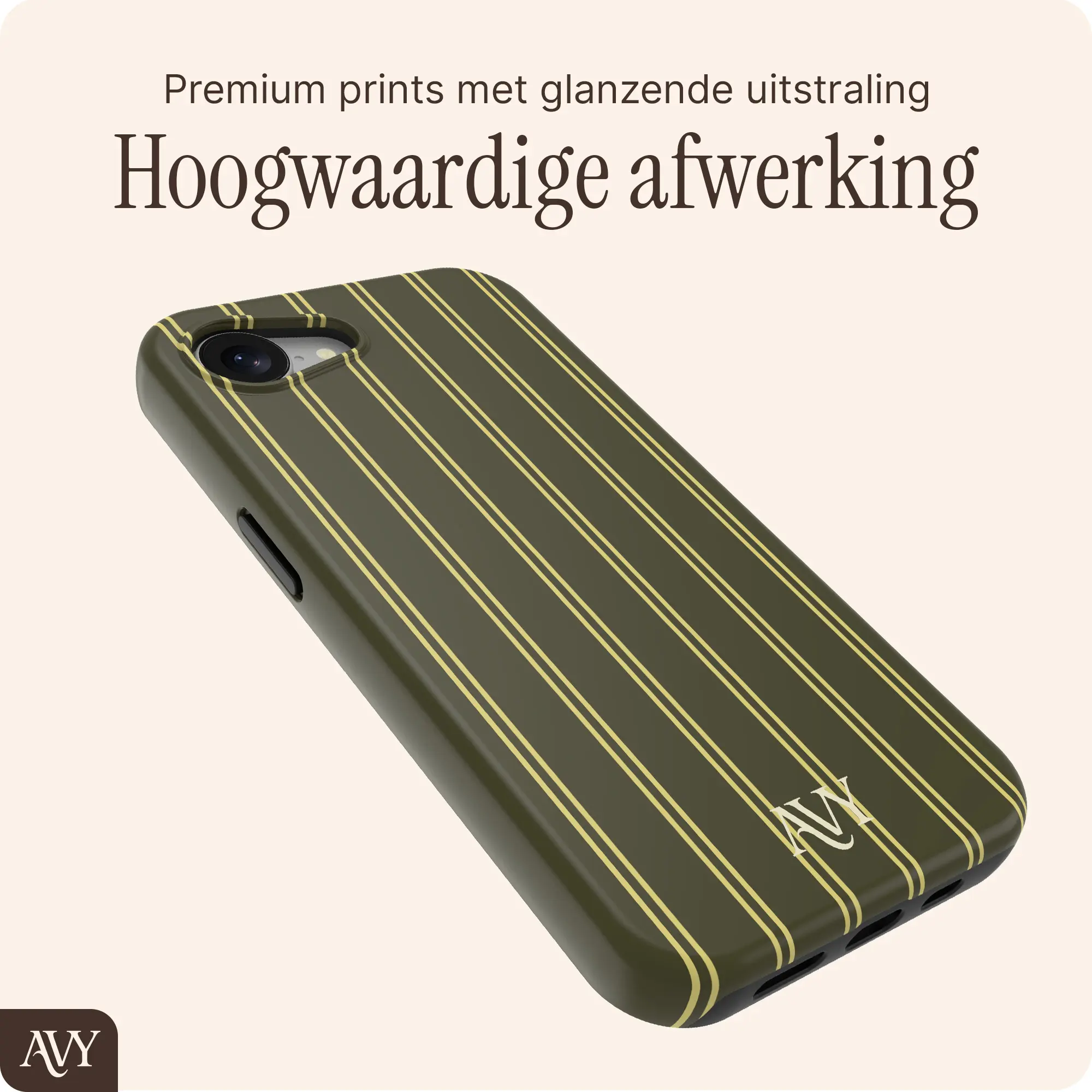 AVY Apple iPhone 17e / 16e Hoesje MagSafe Back Cover Martini Olive afbeelding 6