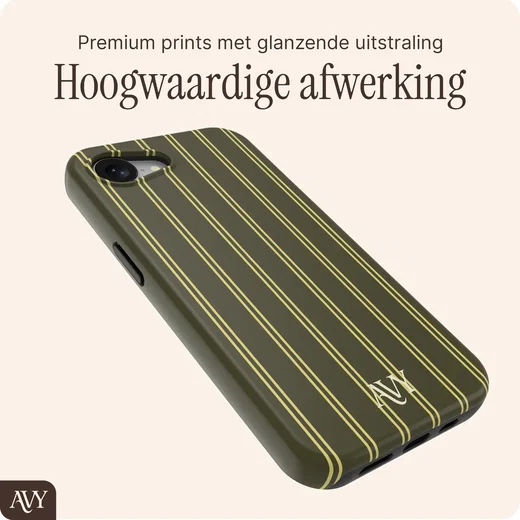 AVY Apple iPhone 17e / 16e Hoesje MagSafe Back Cover Martini Olive afbeelding 6