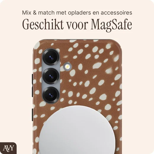 AVY Samsung Galaxy S25 Hoesje MagSafe Back Cover Bambi afbeelding 3