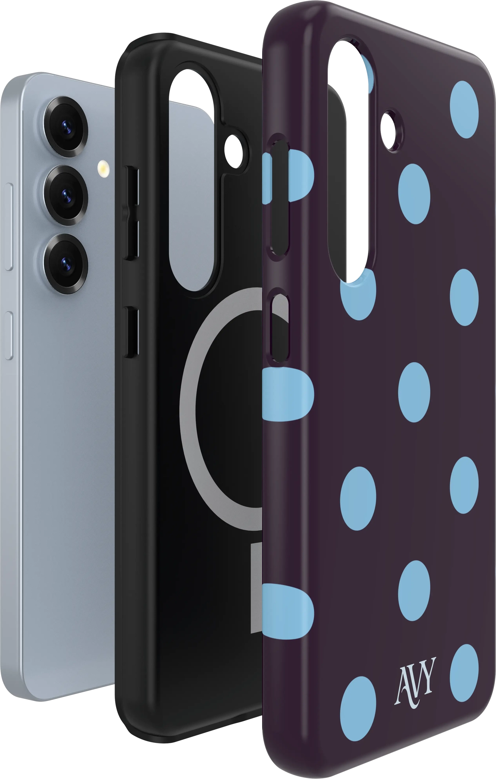 AVY Samsung Galaxy S25 Hoesje MagSafe Back Cover Blueberry Wine afbeelding 8