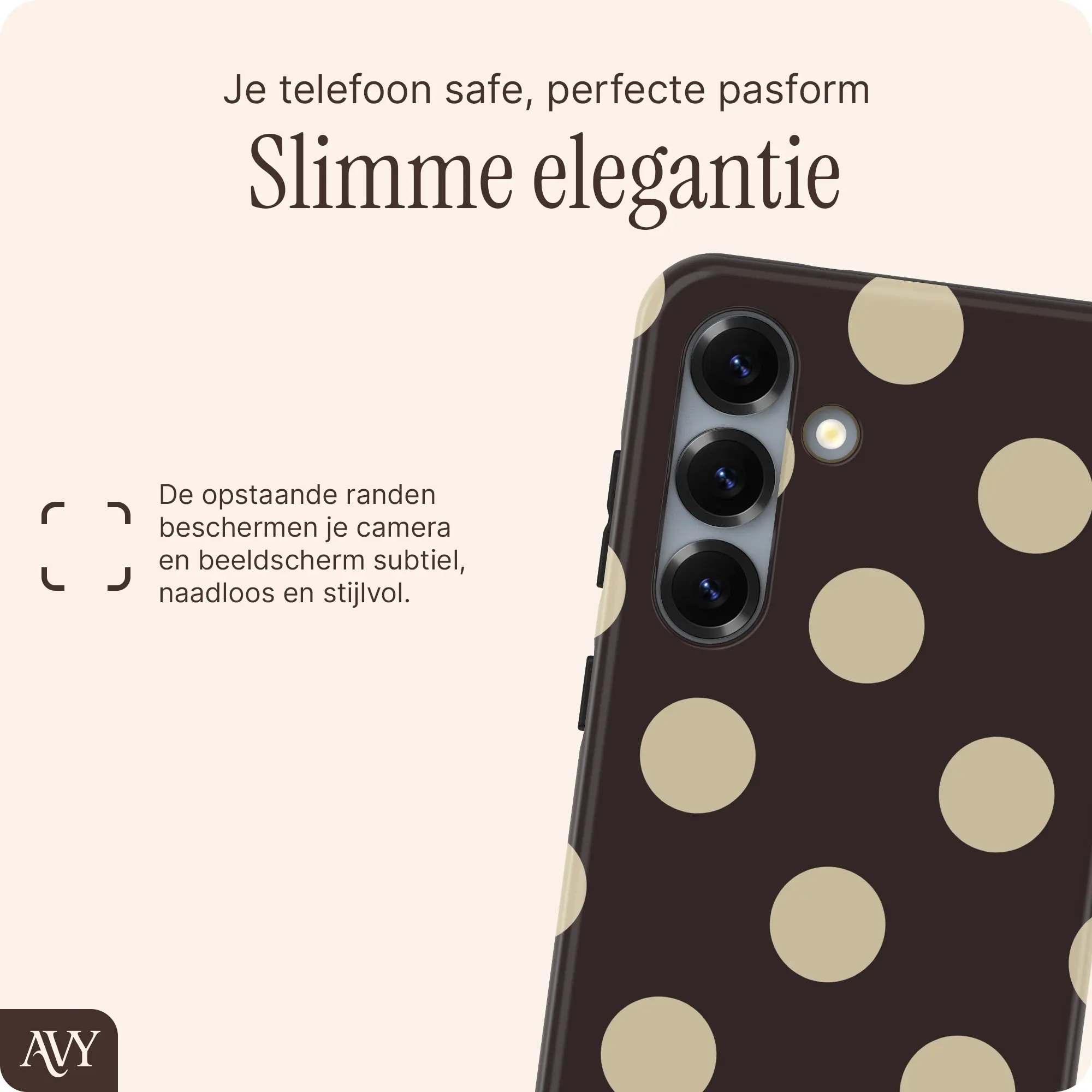 AVY Samsung Galaxy S25 Hoesje MagSafe Back Cover Tiramisu afbeelding 4