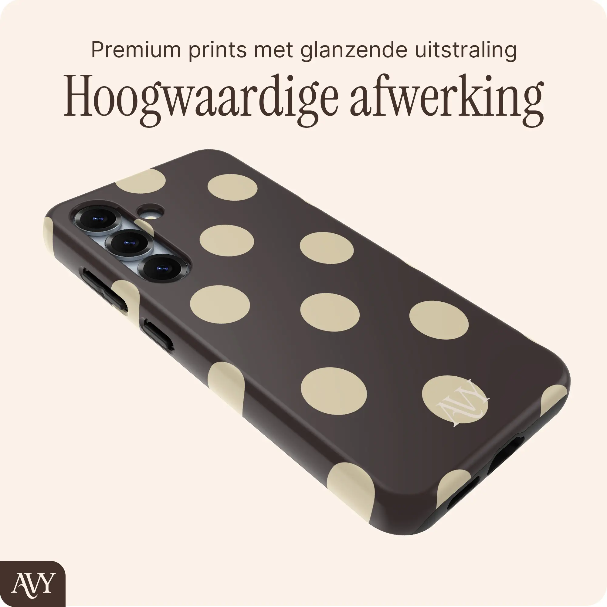 AVY Samsung Galaxy S25 Hoesje MagSafe Back Cover Tiramisu afbeelding 5