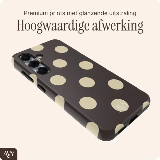 AVY Samsung Galaxy S25 Hoesje MagSafe Back Cover Tiramisu afbeelding 5
