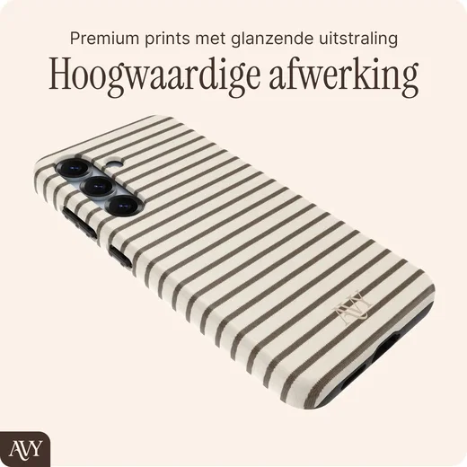AVY Samsung Galaxy S25 Hoesje MagSafe Back Cover Cafe Creme afbeelding 5