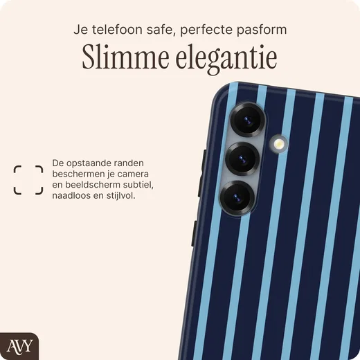 AVY Samsung Galaxy S25 Hoesje MagSafe Back Cover Blue Society afbeelding 4