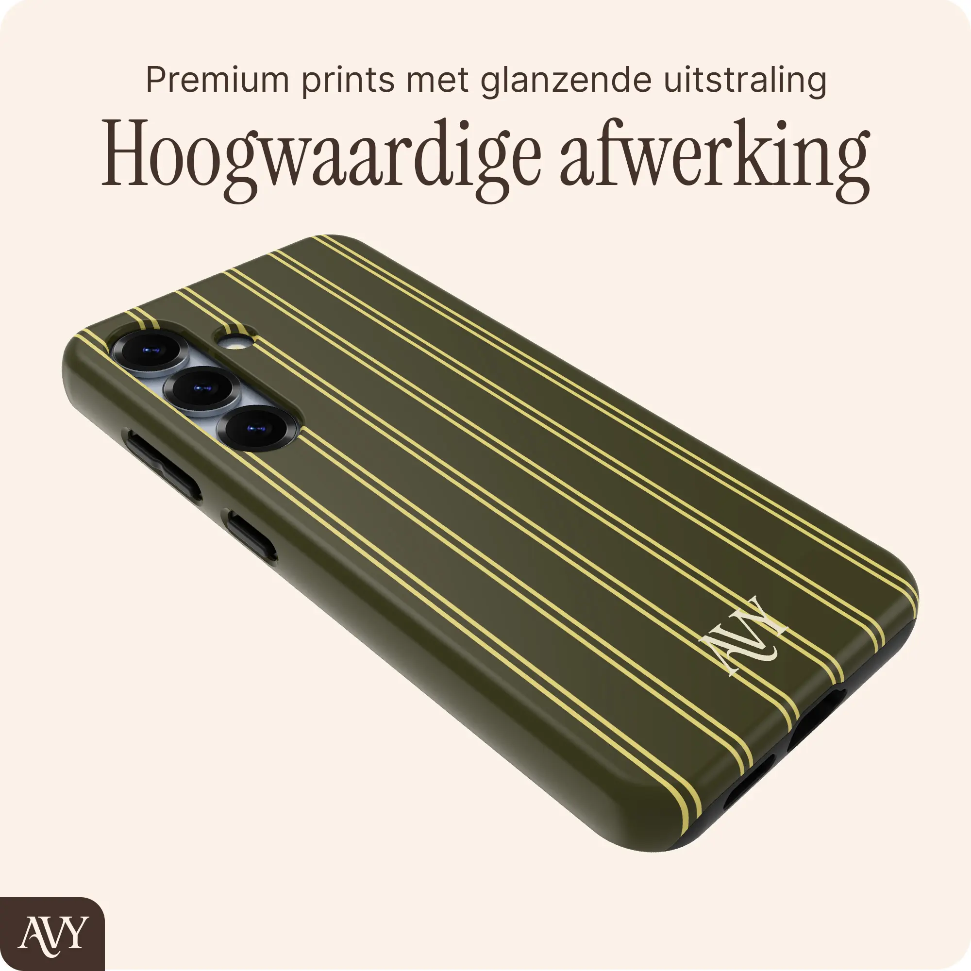 AVY Samsung Galaxy S25 Hoesje MagSafe Back Cover Martini Olive afbeelding 5