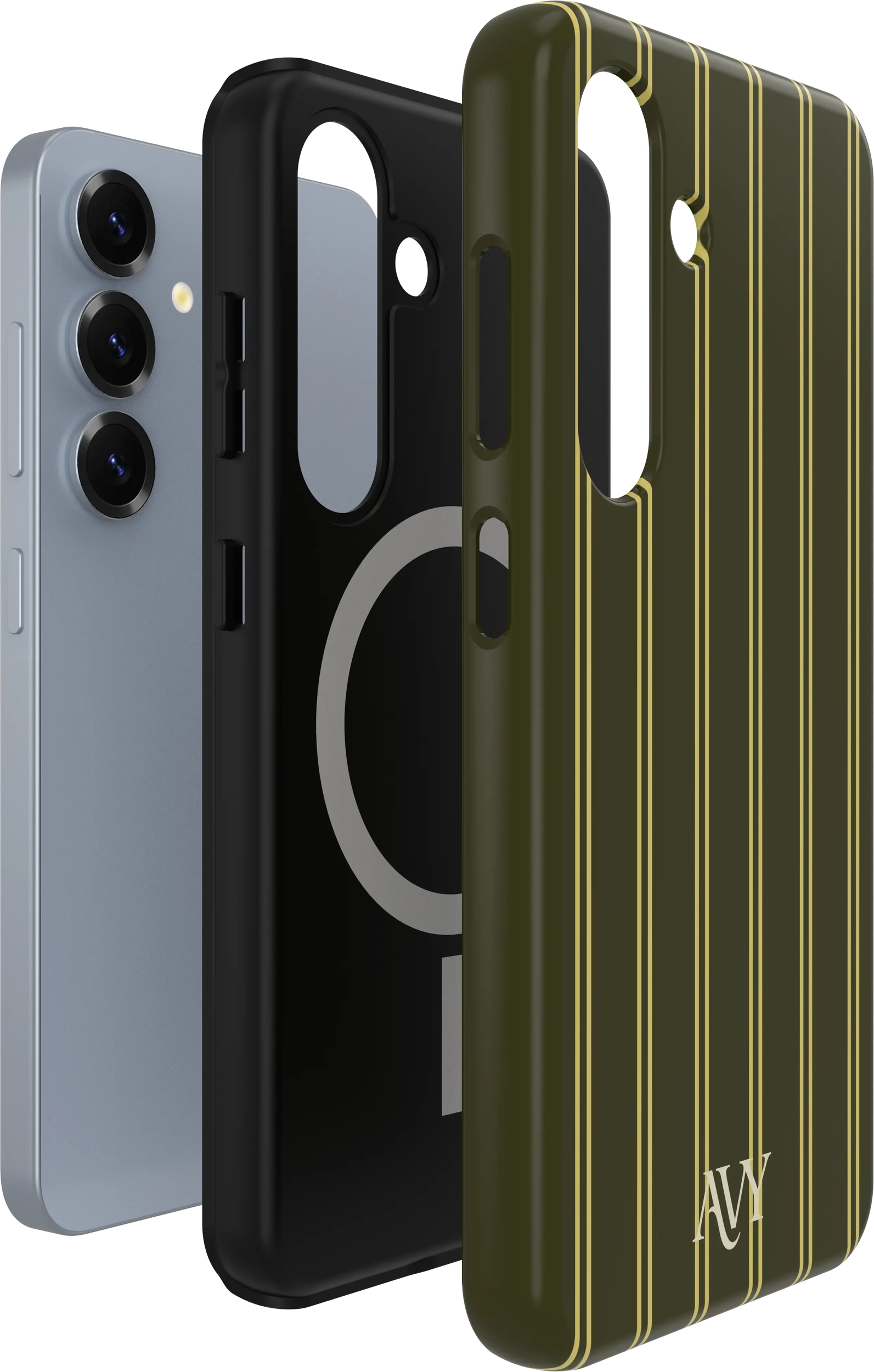 AVY Samsung Galaxy S25 Hoesje MagSafe Back Cover Martini Olive afbeelding 8