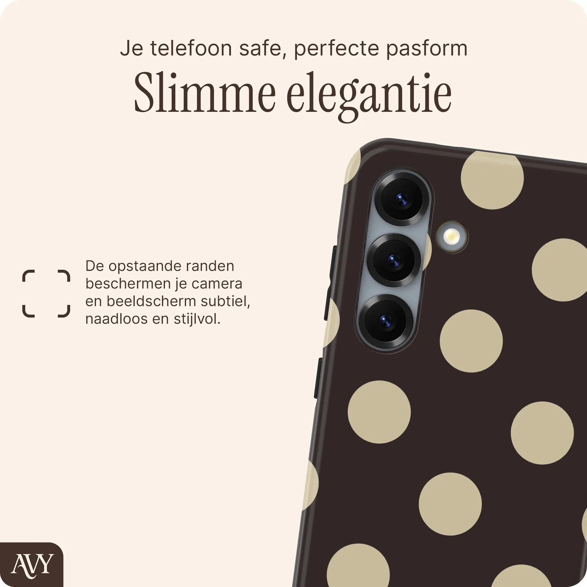 AVY Samsung Galaxy S25 Plus Hoesje MagSafe Back Cover Tiramisu afbeelding 4
