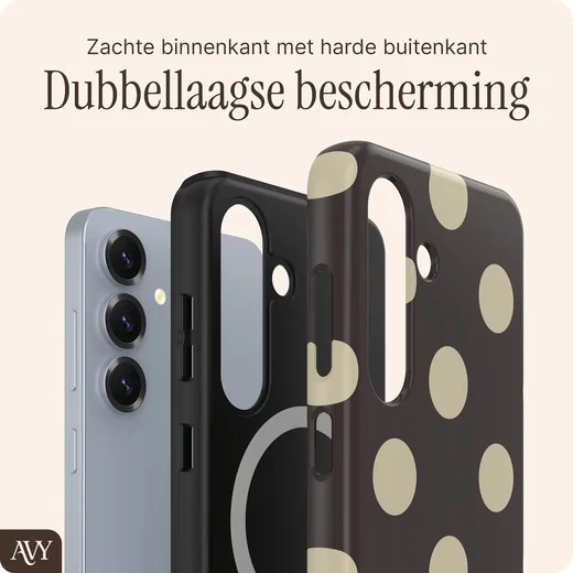 AVY Samsung Galaxy S25 Plus Hoesje MagSafe Back Cover Tiramisu afbeelding 2