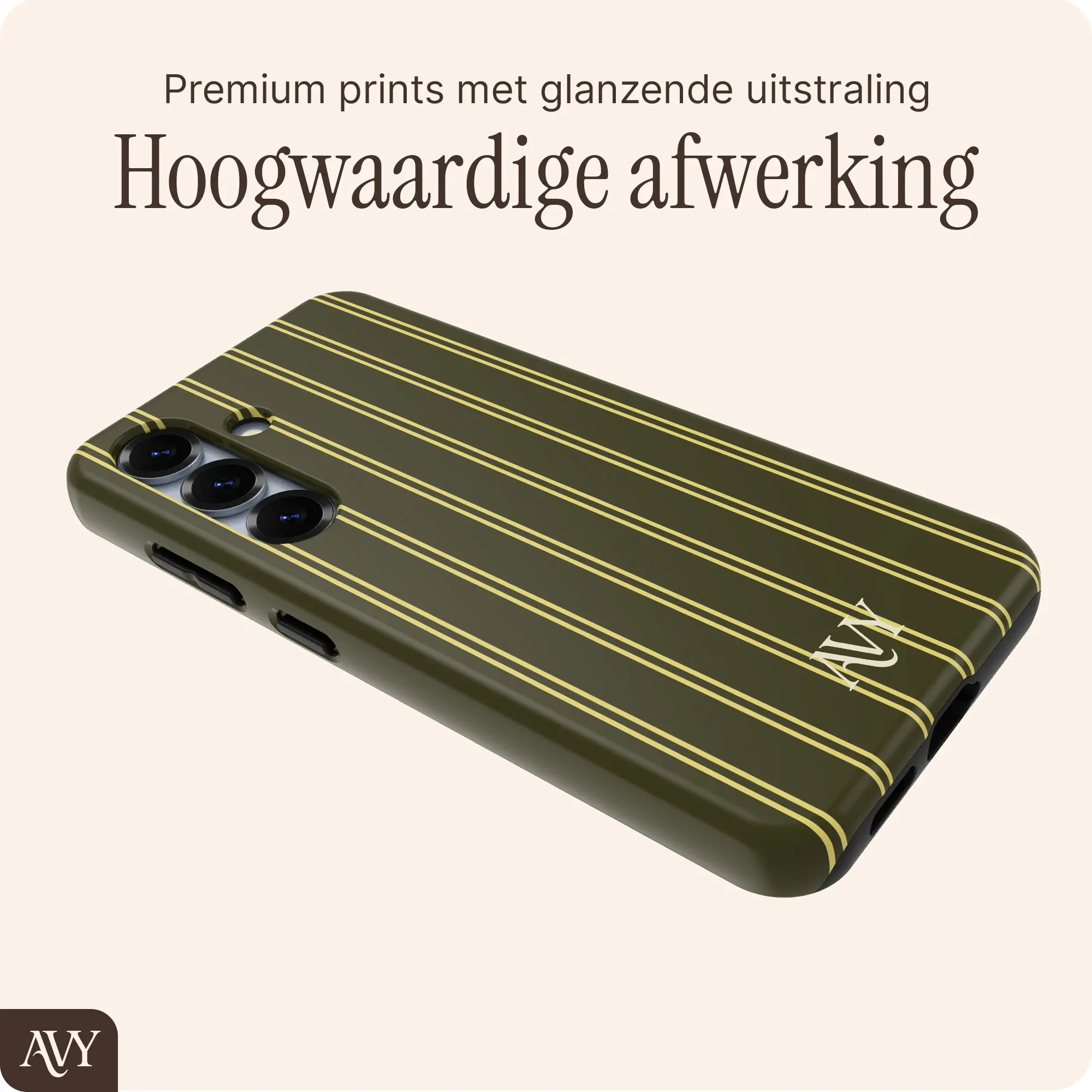 AVY Samsung Galaxy S25 Plus Hoesje MagSafe Back Cover Martini Olive afbeelding 5