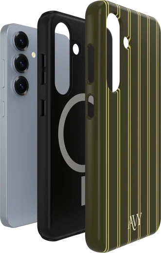 AVY Samsung Galaxy S25 Plus Hoesje MagSafe Back Cover Martini Olive afbeelding 8