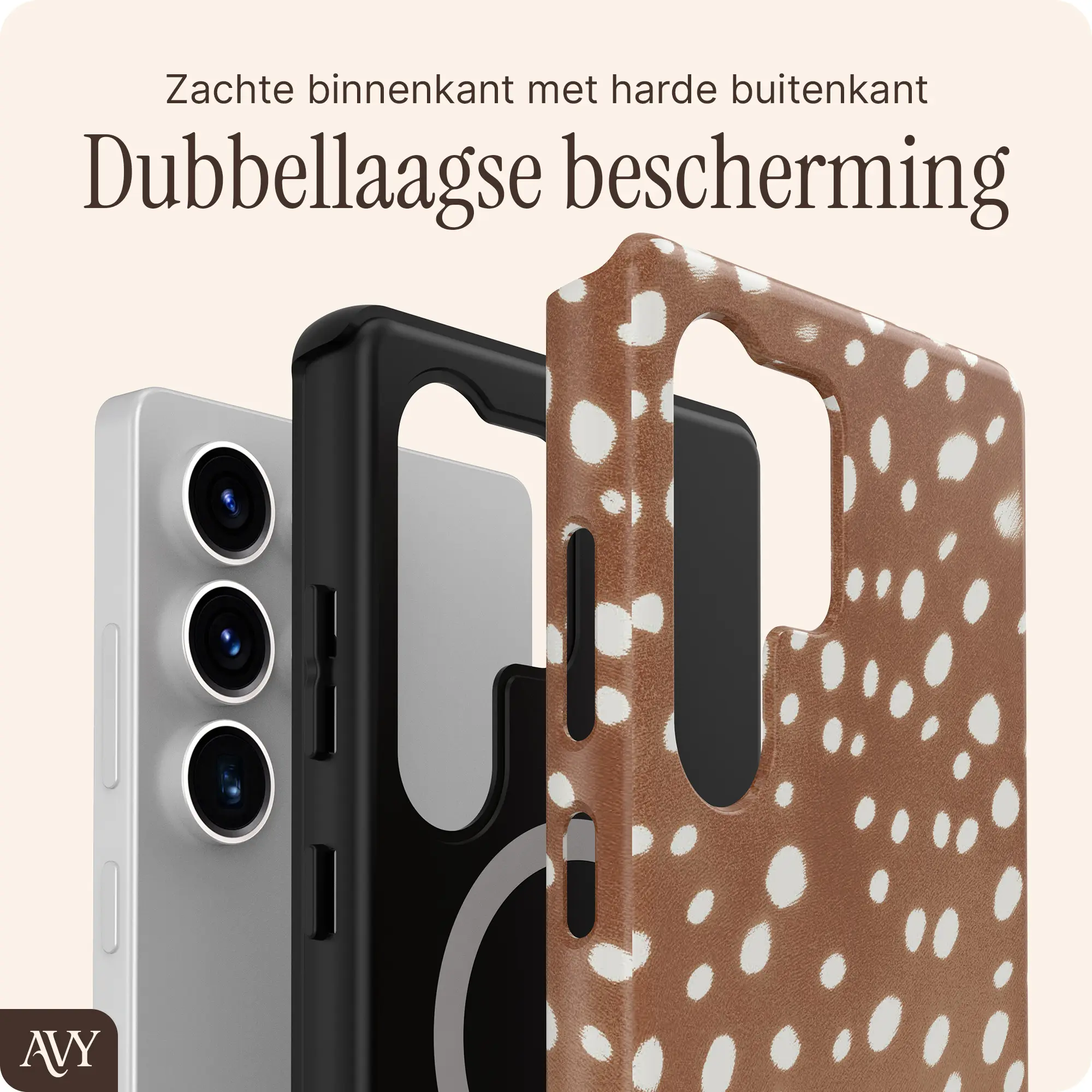 AVY Samsung Galaxy S25 Ultra Hoesje MagSafe Back Cover Bambi afbeelding 2