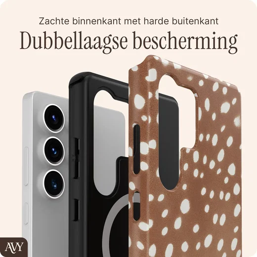 AVY Samsung Galaxy S25 Ultra Hoesje MagSafe Back Cover Bambi afbeelding 2