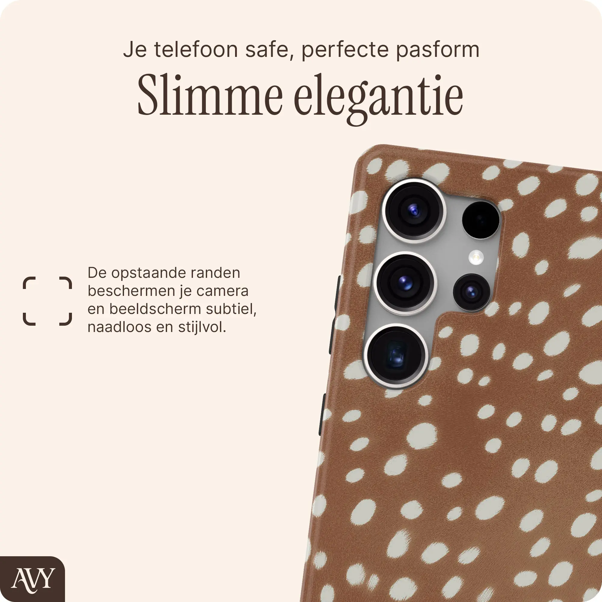 AVY Samsung Galaxy S25 Ultra Hoesje MagSafe Back Cover Bambi afbeelding 4
