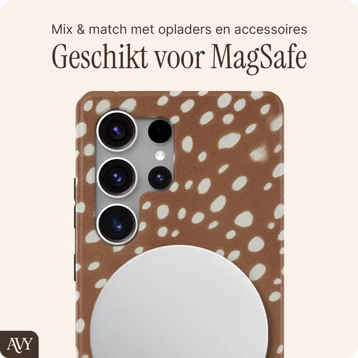 AVY Samsung Galaxy S25 Ultra Hoesje MagSafe Back Cover Bambi afbeelding 3