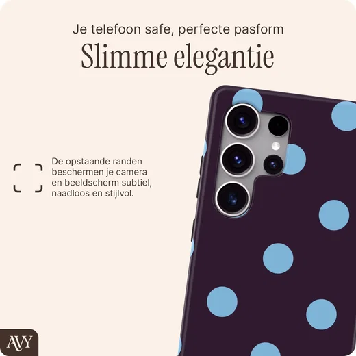 AVY Samsung Galaxy S25 Ultra Hoesje MagSafe Back Cover Blueberry Wine afbeelding 4