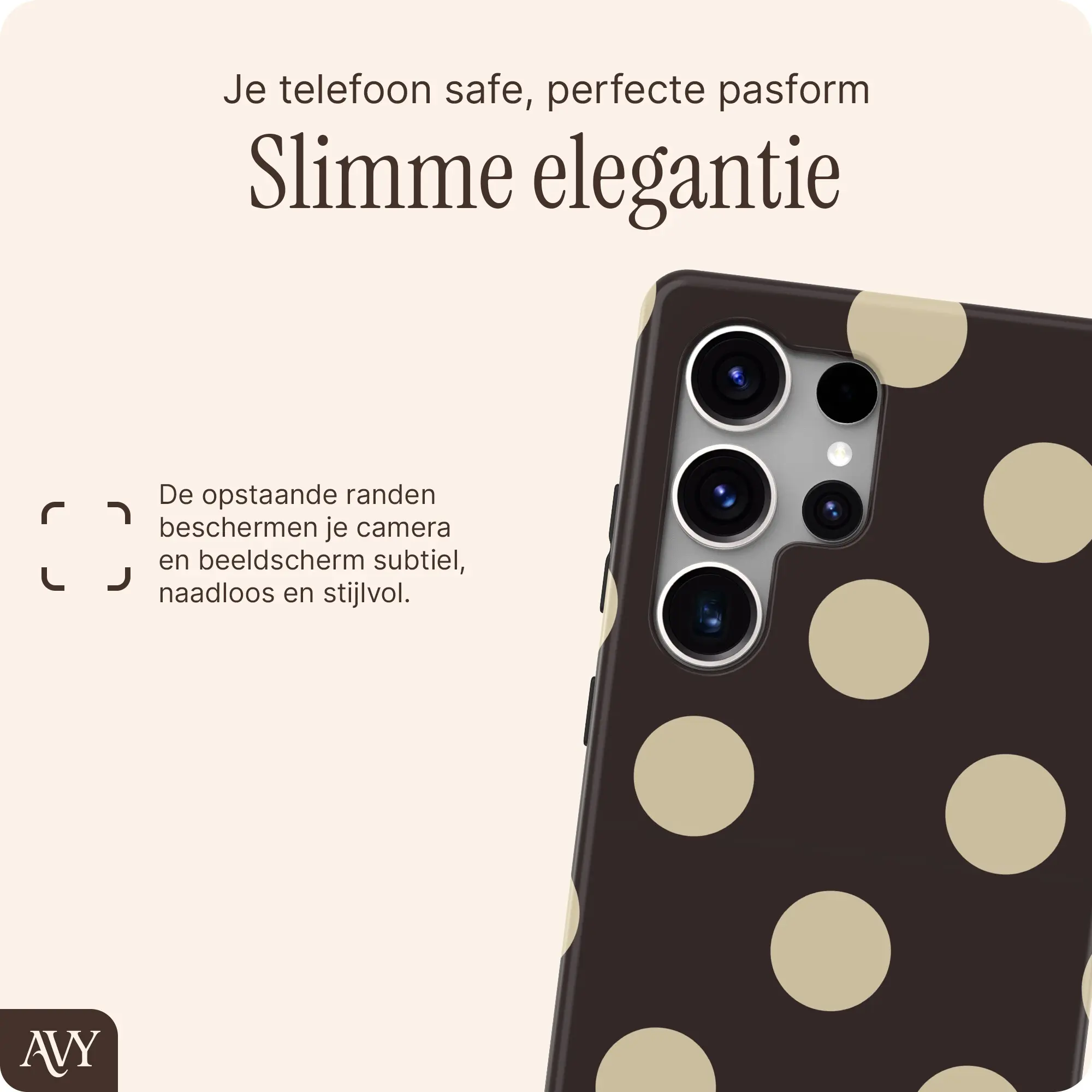 AVY Samsung Galaxy S25 Ultra Hoesje MagSafe Back Cover Tiramisu afbeelding 4