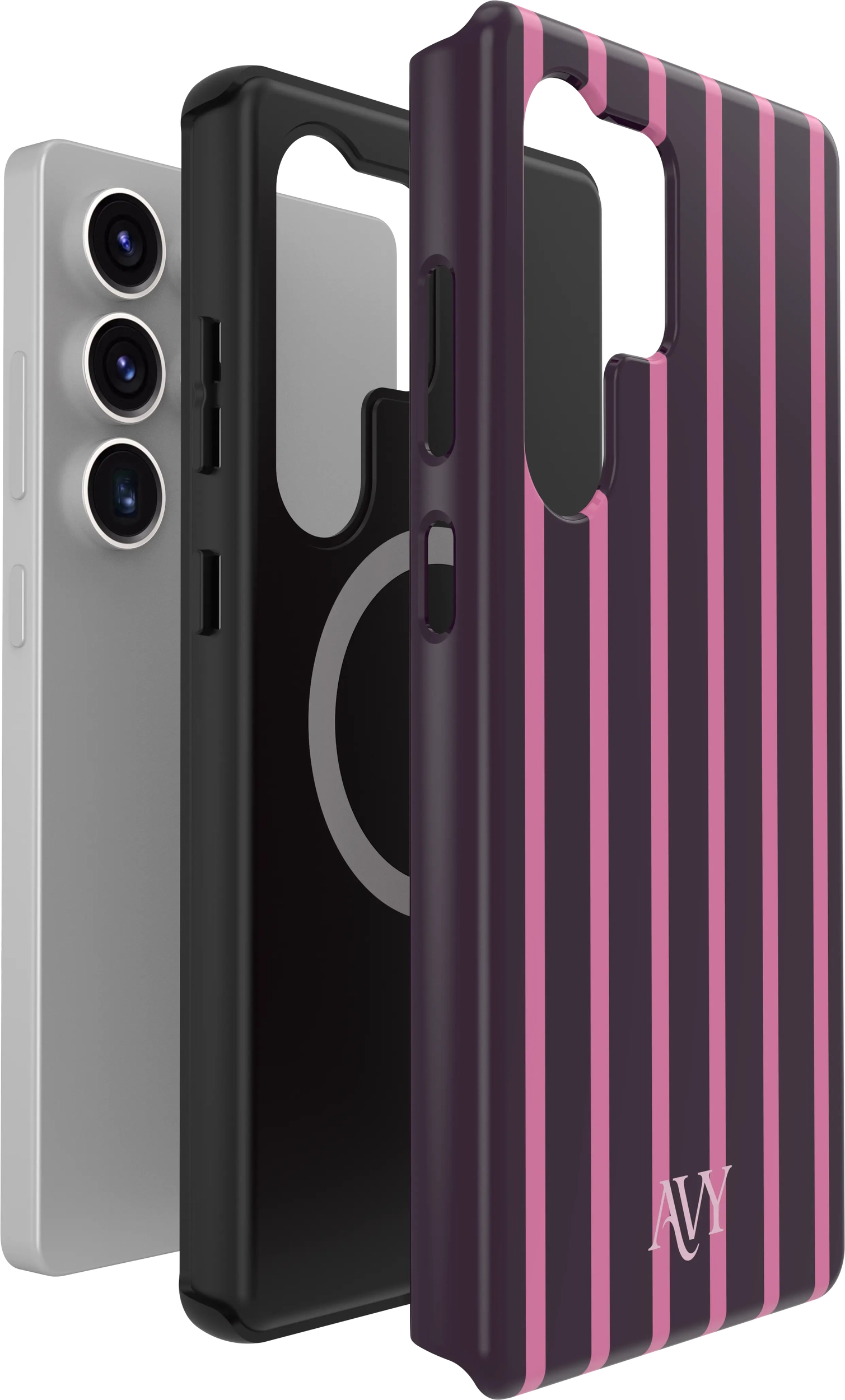 AVY Samsung Galaxy S25 Ultra Hoesje MagSafe Back Cover Cherry Wine afbeelding 8