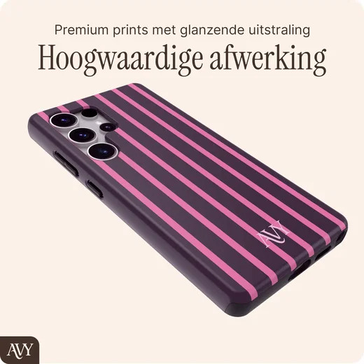 AVY Samsung Galaxy S25 Ultra Hoesje MagSafe Back Cover Cherry Wine afbeelding 5