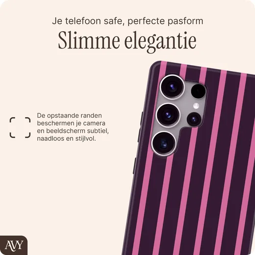 AVY Samsung Galaxy S25 Ultra Hoesje MagSafe Back Cover Cherry Wine afbeelding 4