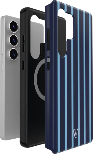 AVY Samsung Galaxy S25 Ultra Hoesje MagSafe Back Cover Blue Society afbeelding 8