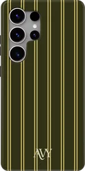AVY Samsung Galaxy S25 Ultra Hoesje MagSafe Back Cover Martini Olive afbeelding