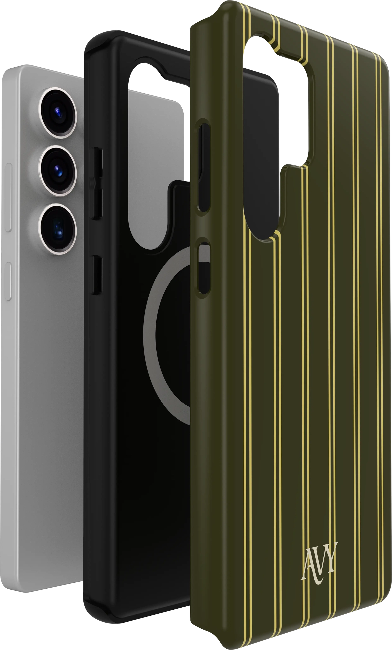AVY Samsung Galaxy S25 Ultra Hoesje MagSafe Back Cover Martini Olive afbeelding 8