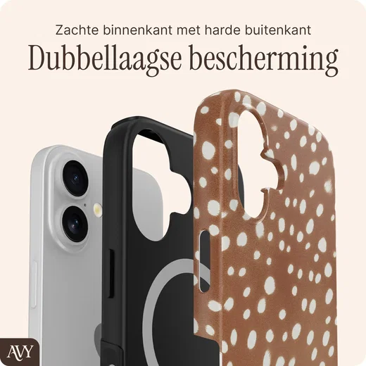 AVY Apple iPhone 16 Hoesje MagSafe Back Cover Bambi afbeelding 2