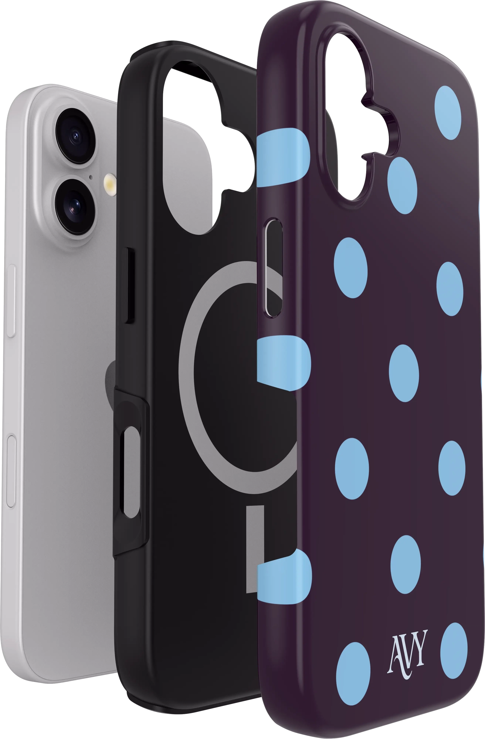 AVY Apple iPhone 16 Hoesje MagSafe Back Cover Blueberry Wine afbeelding 10