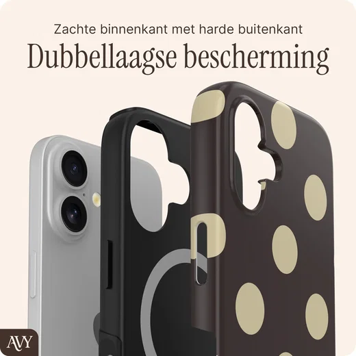 AVY Apple iPhone 16 Hoesje MagSafe Back Cover Tiramisu afbeelding 2
