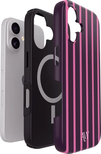 AVY Apple iPhone 16 Hoesje MagSafe Back Cover Cherry Wine afbeelding 10