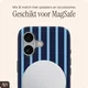 AVY Apple iPhone 16 Hoesje MagSafe Back Cover Blue Society afbeelding 4
