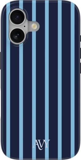 AVY Apple iPhone 16 Hoesje MagSafe Back Cover Blue Society afbeelding 1