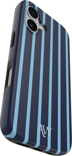 AVY Apple iPhone 16 Hoesje MagSafe Back Cover Blue Society afbeelding 9