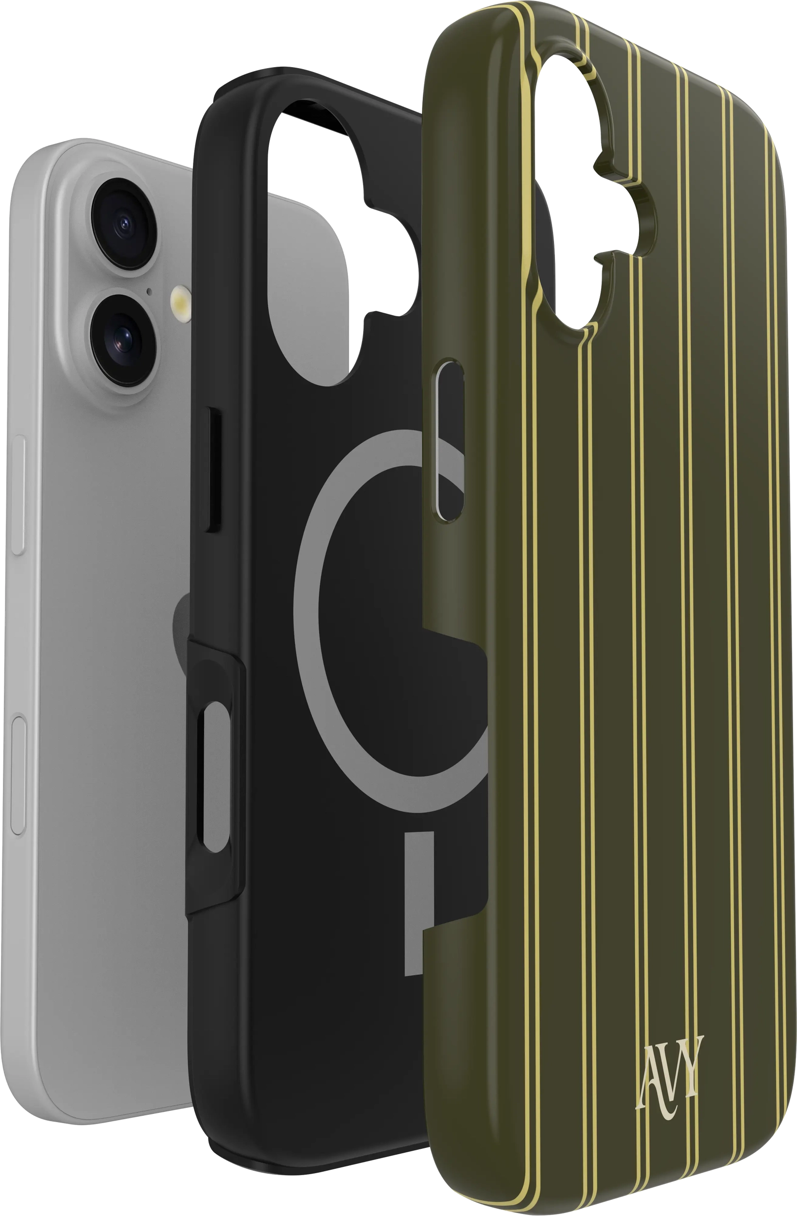 AVY Apple iPhone 16 Hoesje MagSafe Back Cover Martini Olive afbeelding 10