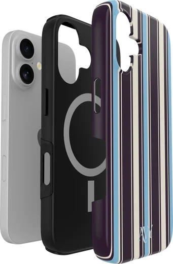 AVY Apple iPhone 16 Hoesje MagSafe Back Cover Oxford Stripe afbeelding 10