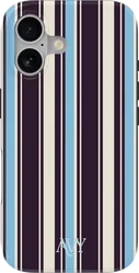 AVY Apple iPhone 16 Hoesje MagSafe Back Cover Oxford Stripe afbeelding