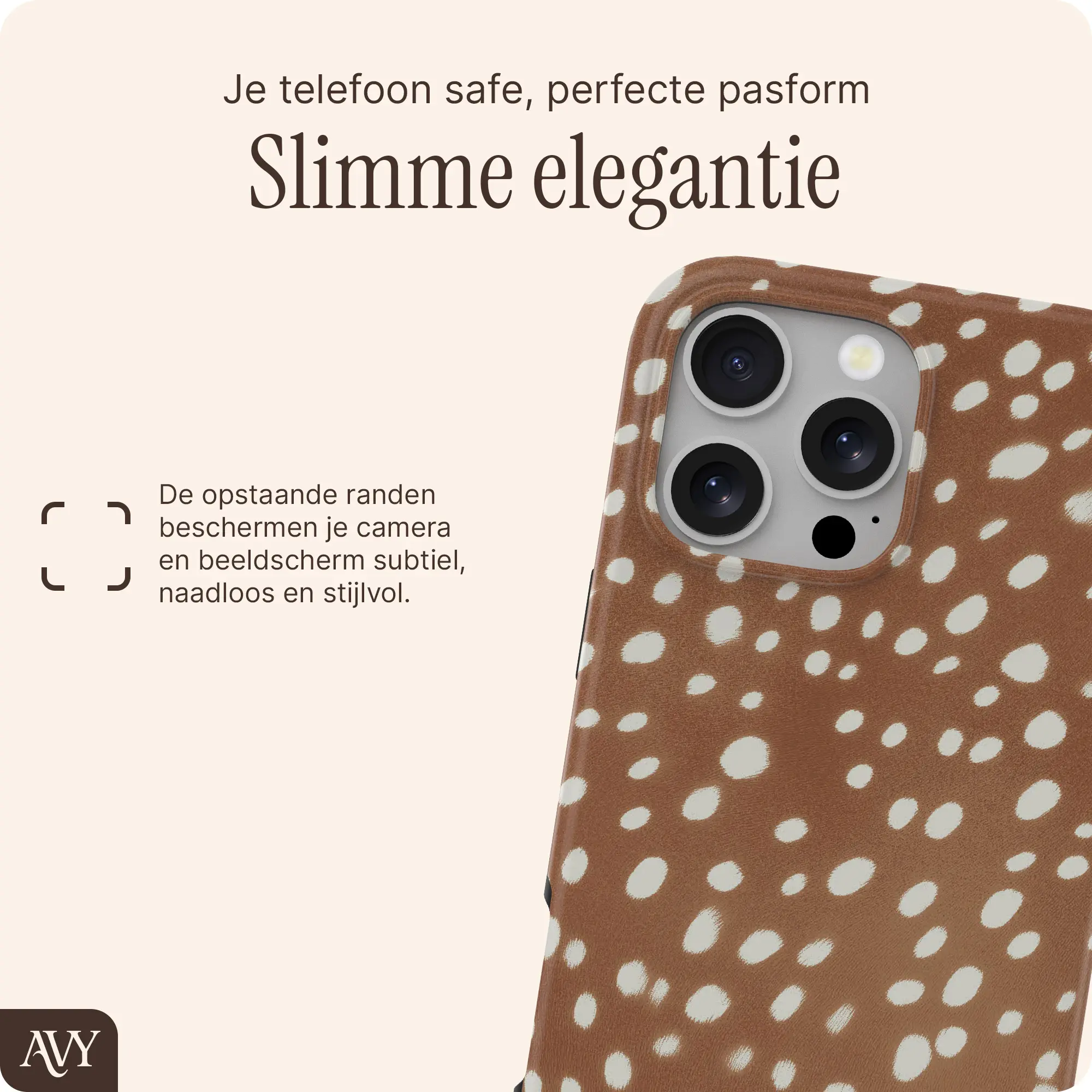 AVY Apple iPhone 16 Pro Hoesje MagSafe Back Cover Bambi afbeelding 6
