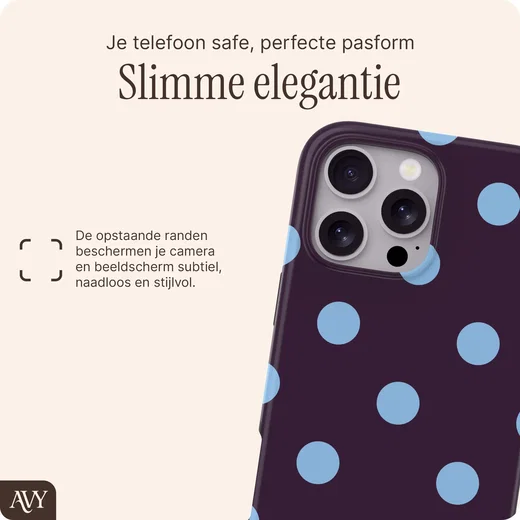 AVY Apple iPhone 16 Pro Hoesje MagSafe Back Cover Blueberry Wine afbeelding 6