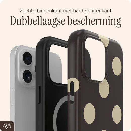 AVY Apple iPhone 16 Pro Hoesje MagSafe Back Cover Tiramisu afbeelding 2