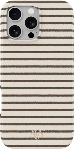 AVY Apple iPhone 16 Pro Hoesje MagSafe Back Cover Cafe Creme afbeelding 1