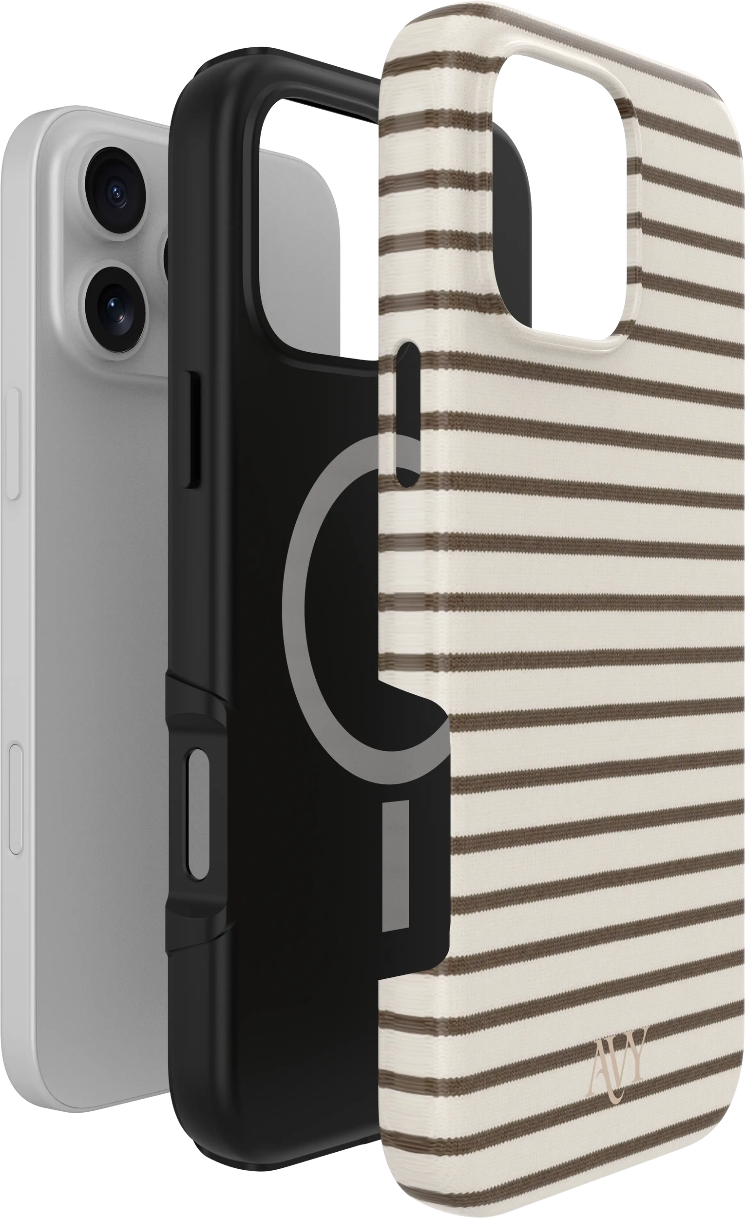 AVY Apple iPhone 16 Pro Hoesje MagSafe Back Cover Cafe Creme afbeelding 9
