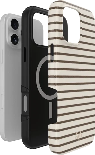 AVY Apple iPhone 16 Pro Hoesje MagSafe Back Cover Cafe Creme afbeelding 9